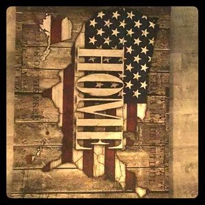 USA “Home” canvas